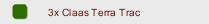 3x Claas Terra Trac